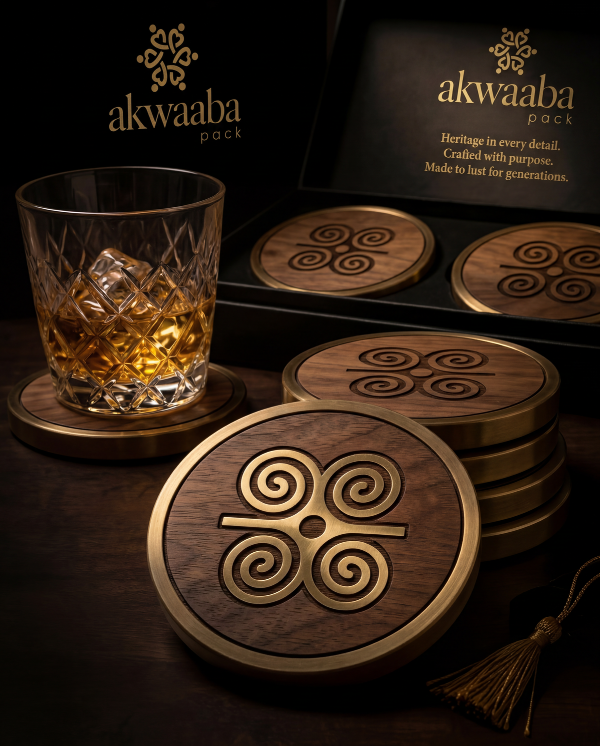 Coaster Set by House of Akwaaba