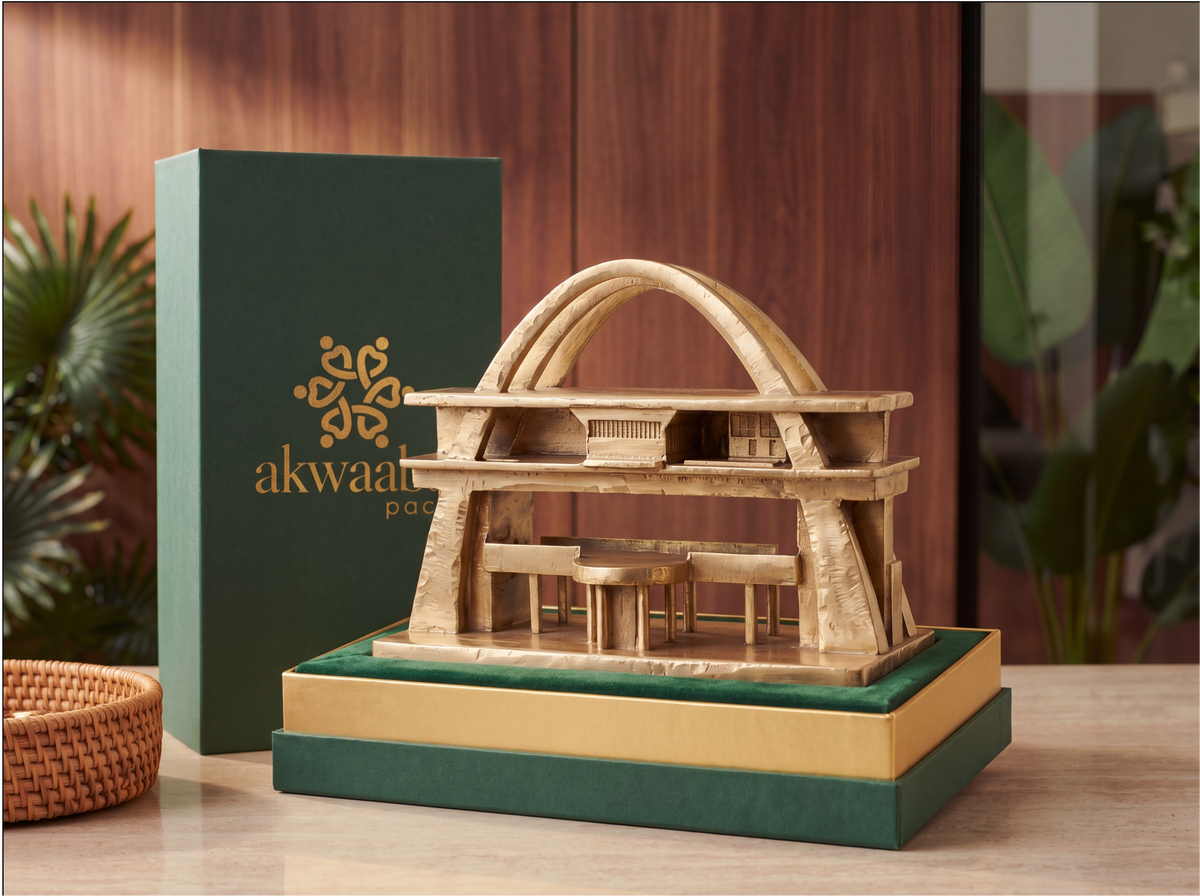 Independence Arch / Golden Stool 2-in-1 by House of Akwaaba