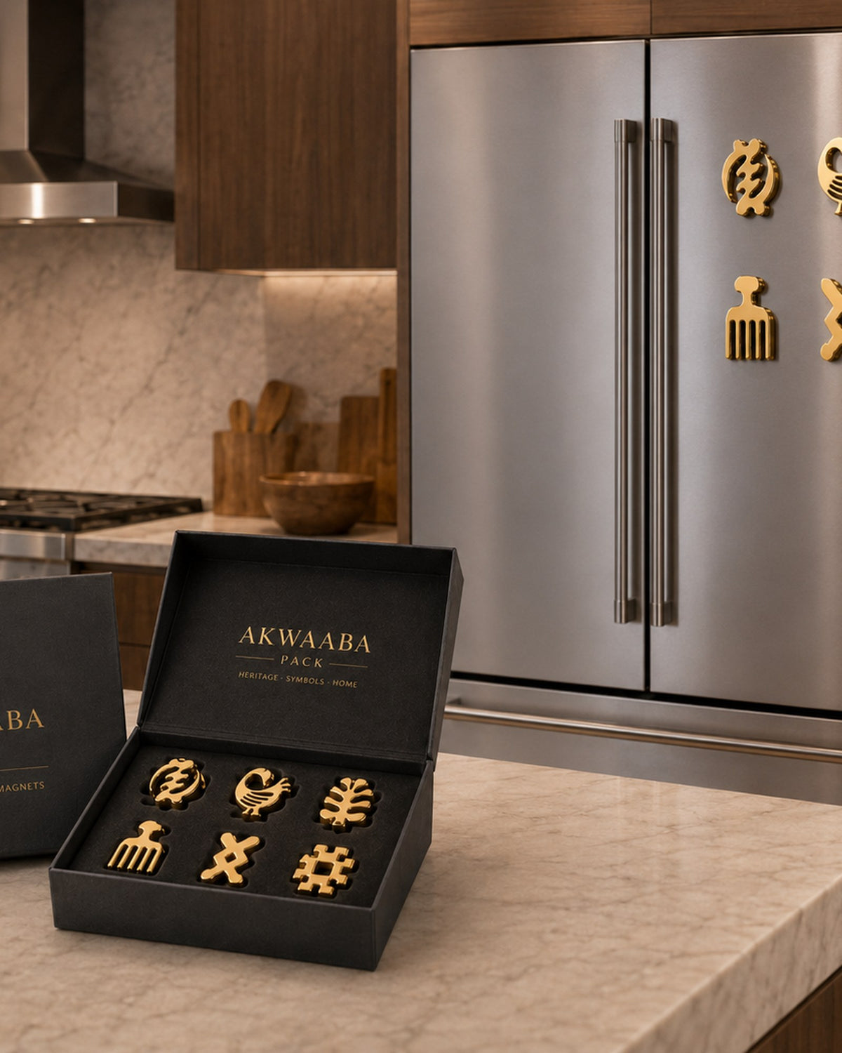 Adinkra Fridge Magnets Set — view 3