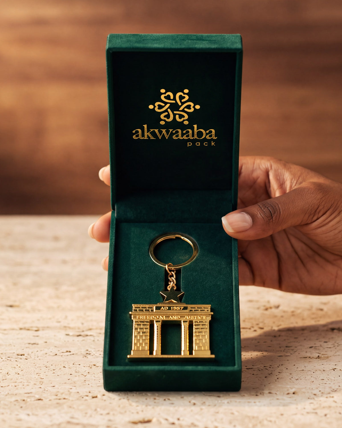 Iconic Brass Keychain — view 2